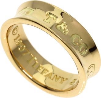 Tiffany & Co. Yellow Gold White Gold (18K) Band Ring (Pre-Owned)