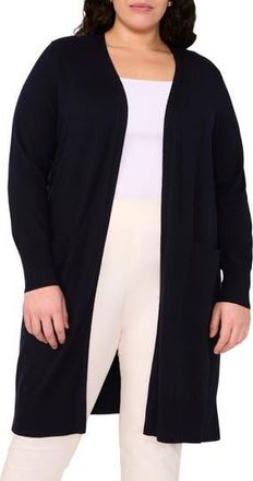 Halogen Open Front Longline Cardigan in Navy Depths at Nordstrom Rack, Size 2 X