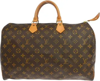 Louis Vuitton Speedy Monogram Brown Canvas Handbag (Pre-Owned)