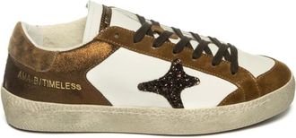 Ama brand Schoenen, Dames, Veelkleurig, 39 EU, Katoen, Tijdloze Sneaker