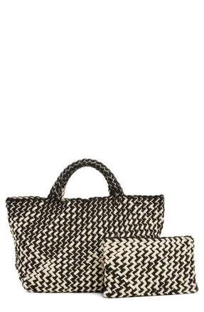 Naghedi St. Barths Medium Double Weave Tote in Obsidian at Nordstrom