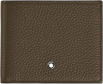 Montblanc Grain Leather 4cc Wallet With Coin Case