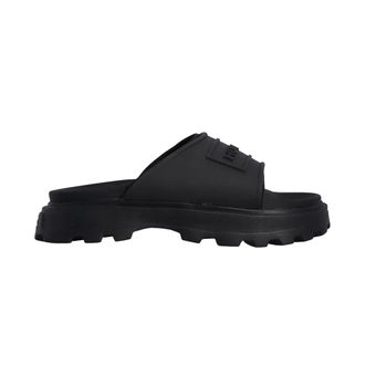 Hunter Unisex Adult Stacked Moulded Footbed Sliders (Black) - Size UK 5