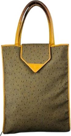 Saint Laurent Pre-owned Vintage Tote Bag - Dames - Vintage Shopper - Bruin - ONE Size - Leer - Vintage