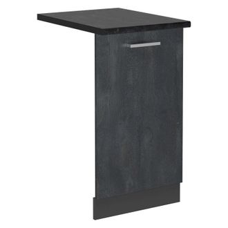 Vicco Panel Frontal Del Lavavajillas R-line, Hormig&oacute;n Negro, 45 Cm, Et Antracita Vicco