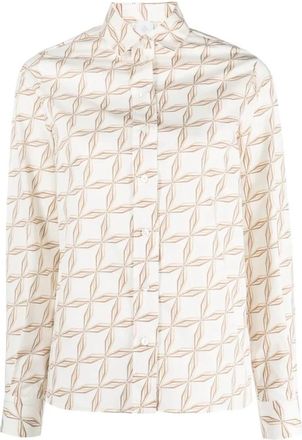 Eleventy Classic Shirt - Dames - Overhemden - Beige - S - Katoen - Overhemden