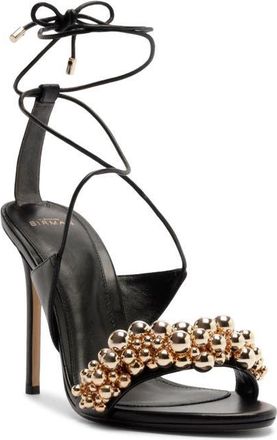 Alexandre Birman Gia Ankle Tie Sandal in Black at Nordstrom, Size 8.5