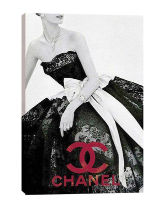 Fairchild Paris Dressed In Chanel Black Wall Art