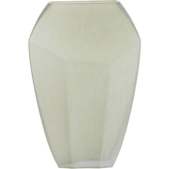 Light & Living Vaso De Cristal Light & Living Vionna En Verde Olivo 30x16x44.5