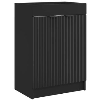 vidaXL Cabinet Debajo Del Fregadero Negro 78,5 X 37,5 X 81 Cm Vidaxl