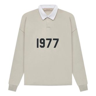 Fear of God SS22 1977 Henley Rugby Polo Shirt Oatmeal FOG-SS22-106