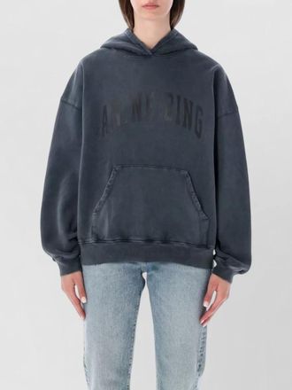 Anine Bing harvey logo oversized hooded sweatshirt