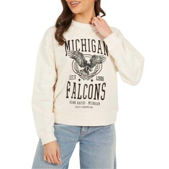 Brave Soul Dames/Dames Wild & Free Sweatshirt (Beige)