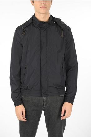 Corneliani CC COLLECTION Windbreaker Jacket with Removable Hood and Hid size 46