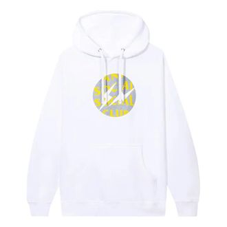 ANTI SOCIAL SOCIAL CLUB x Fragment Called Interference Hoodie White Yellow 0657-1FW220106CIH-WHIT