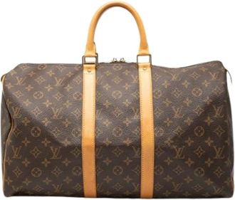 Louis Vuitton Pre-owned Weekend Bags, female, Brown, Size: ONE SIZE Pre-owned Keepall 45