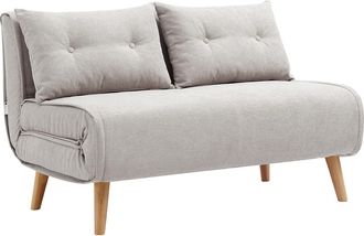 Vente-Unique Divano Letto 2 Posti In Tessuto Beige Valerio
