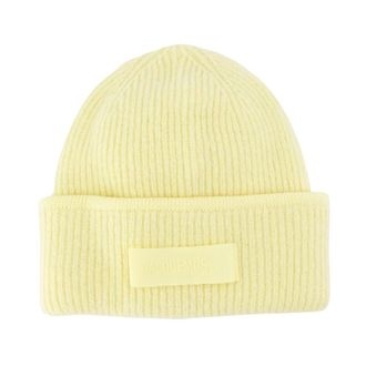 Jacquemus Le Bonnet Gros Grain - Dames - Accessoires - Geel - Maat: ONE Size Wol