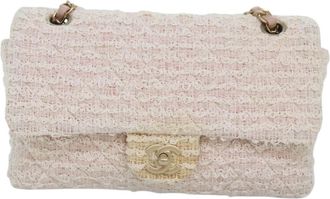 Chanel Timeless Pink Cotton Shoulder Bag (Pre-Owned)