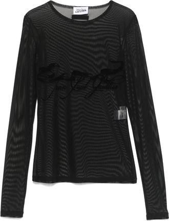 Jean Paul Gaultier Top Tattoo Ruban - Nero