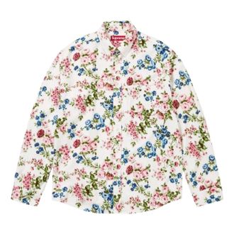 SUPREME SS26 Floral Flannel Shirt White SUP-SS26-292-WHT