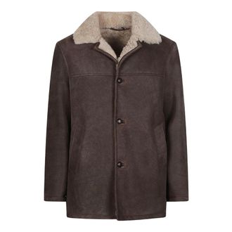 STEWART Steve Shearling Jas - Heren - Jassen - Bruin - L - Jassen