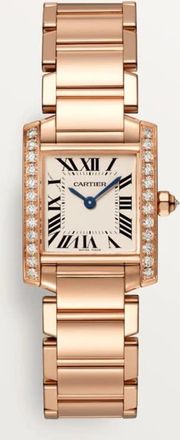 Cartier Tank Francaise Quartz Diamond Silver Dial Ladies Watch WJTA0022