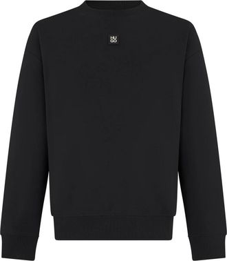 HUGO BOSS Dettil Crewneck Sweater - Heren - Sweatshirts - Zwart - L - Katoen - Hoodies & sweatvesten