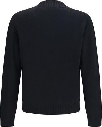 Vivienne Westwood Merino Wool Orb Logo Sweater - Black