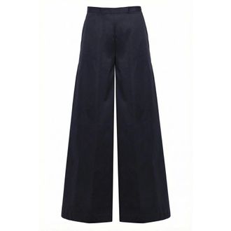 Liviana Conti Wide Trousers, female, Black, Size: XL Pantalone Ilaria