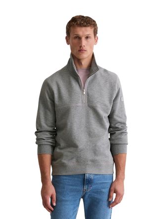 Marc O'Polo Sweatshirt MARC OPOLO regular fit aus weicher Bio-Baumwolle, Herren, Gr. XXL, cloudy grau melange, Sweatware, Obermaterial: 100% Baumwolle, regular fi