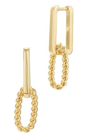st. Moran Mixed Link Drop Earrings in Gold at Nordstrom