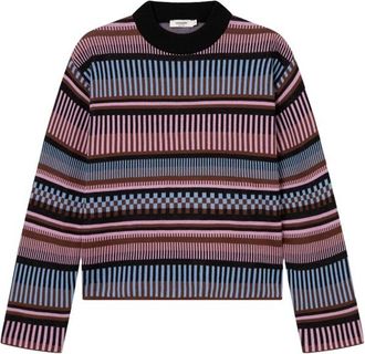 Dedicated Sweater Limhamn Dashed Stripe Pullover f&uuml;r Damen | bunt