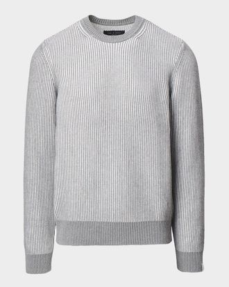 Rag & Bone Mens Simon Marled Cotton Crewneck Sweater