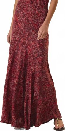 Natalie Martin Aubrey Maxi Skirt In Sunburst Poppy