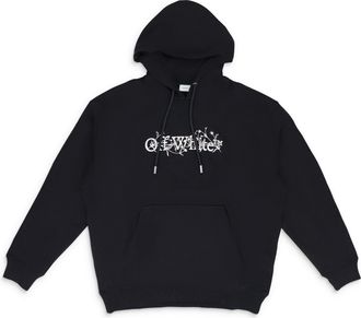 Off-white BLACK-WHITE Flower Hoodie