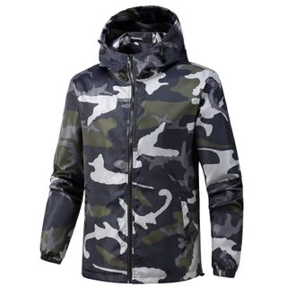 Generic Mens Waterproof Camo Jackets Camouflage Coats For Men Softshell Tactical Jacket Outdoor Military Jackets Windproof Functional Jacket Adjustable Huntin