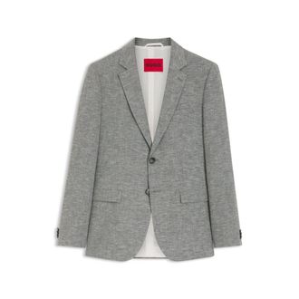 HUGO BOSS Extra-slim-fit jacket in performance sharkskin