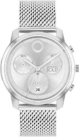 Movado Trend Element Chronograph Quartz Silver Dial Mens Watch 3601024