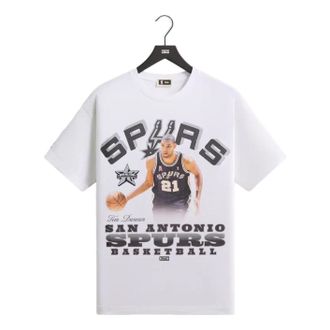 Kith Kith for NBA All-Star San Antonio Spurs Tim Duncan Vintage T-Shirt White KHM034980-101