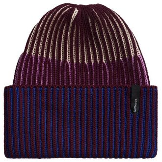 Selfhood Rib Block Beanie M&uuml;tze - Unisex | blau