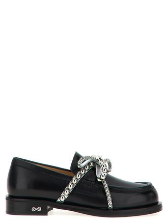 Mach & Mach Crystal Studs Loafers