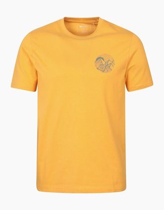 Mountain Warehouse Mens Mountain Warehouse Mens Valley Organic T-Shirt - Yellow - Size: 40