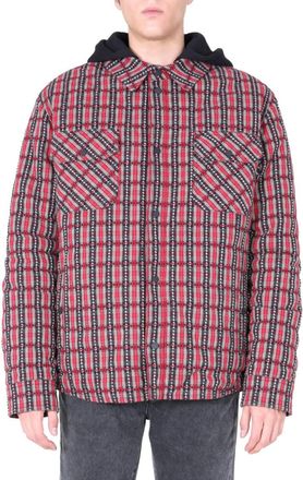 Off-white Red Regular Plaid Shirt