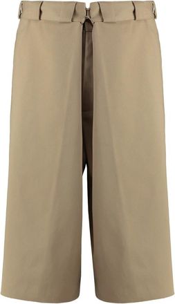 Givenchy Korte Broeken, Heren, Beige, S, Katoen, Blend Katoen Bermuda Shorts