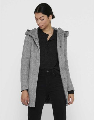 Only Sedona cappotto leggero grigio