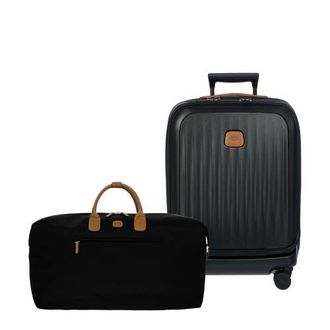 Bric's 2 Piece Set - Taormina Front Pocket 21 Carry-On Spinner & X-Travel 22 Deluxe Duffle in Black at Nordstrom
