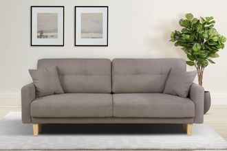 HOME AFFAIRE 3-Sitzer »TRIPLO optionale Schlafsofa mit Bettkasten, Masse B/T/H: 215/100/89 cm« Wahlweise Bettfunktion - Liegefläche 145x191 cm, Rücken-, Zierkissen