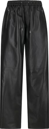 DESA 1972 Pantaloni in pelle con coulisse - Nero