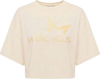 Marc Ellis T-shirt met korte mouwen - Dames - T-shirts - Beige - M - Tops